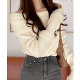 オフショルニットトップス オフショルダー オフタートル | Riff | 詳細画像13 