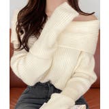 オフショルニットトップス オフショルダー オフタートル | Riff | 詳細画像15 