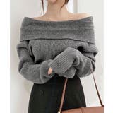 オフショルニットトップス オフショルダー オフタートル | Riff | 詳細画像3 