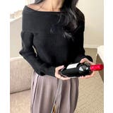 オフショルニットトップス オフショルダー オフタートル | Riff | 詳細画像23 