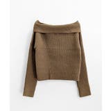 オフショルニットトップス オフショルダー オフタートル | Riff | 詳細画像71 