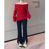 オフショルニットトップス オフショルダー オフタートル | Riff | 詳細画像35 