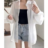 シアーシャツ シースルー 羽織り | Riff | 詳細画像30