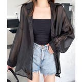 ブラック | シアーシャツ シースルー 羽織り | Riff