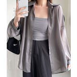 チャコールグレー | シアーシャツ シースルー 羽織り | Riff