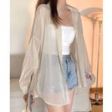 クリーム | シアーシャツ シースルー 羽織り | Riff