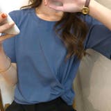 シンプルコーデを格上げ。ツイストTシャツ カットソー トップス | Riff | 詳細画像15 