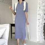 ポロシャツ風が新鮮 襟付きリブワンピース リブ編み | Riff | 詳細画像10