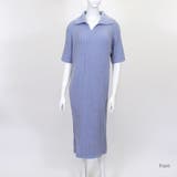 ポロシャツ風が新鮮 襟付きリブワンピース リブ編み | Riff | 詳細画像14