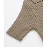 ポロシャツ風が新鮮 襟付きリブワンピース リブ編み | Riff | 詳細画像19