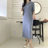 ポロシャツ風が新鮮 襟付きリブワンピース リブ編み | Riff | 詳細画像9