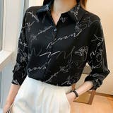 上品にきまるシンプル柄シャツ 英字 レトロ | Riff | 詳細画像11