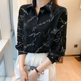 上品にきまるシンプル柄シャツ 英字 レトロ | Riff | 詳細画像12