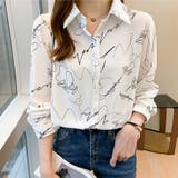 上品にきまるシンプル柄シャツ 英字 レトロ | Riff | 詳細画像6
