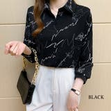 上品にきまるシンプル柄シャツ 英字 レトロ | Riff | 詳細画像8