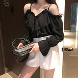 ラッフルフリルが華やかな主役級ブラウス オフショル フリル | Riff | 詳細画像8 