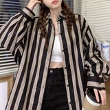 着映えする太ストライプがアクセントに ストライプシャツ ゆるシャツ | Riff | 詳細画像13 