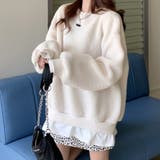 重ね着風ニット ドッキング フェイクレイヤード | Riff | 詳細画像10