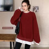 重ね着風ニット ドッキング フェイクレイヤード | Riff | 詳細画像17