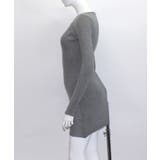 胸元のカッティングデザインがポイント ニットワンピース リブニット | Riff | 詳細画像27 