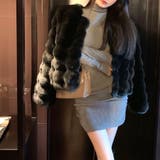 羽織るだけでリッチな気分に ファーショートコート ファー | Riff | 詳細画像12 