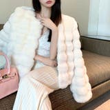 羽織るだけでリッチな気分に ファーショートコート ファー | Riff | 詳細画像3 