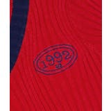 ビタミンカラーの配色が可愛い バイカラーVネックリブニット ショート丈 | Riff | 詳細画像20