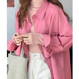 ピンク | ビッグシルエットで抜け感をメイク カラーシャツ オーバーサイズ | Riff