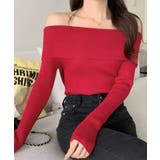 華奢見え オフショルリブニット リブ編み | Riff | 詳細画像17 