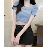 オフショルにもなる2WAYデザイン リブトップス メロウフリル | Riff | 詳細画像11