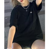 ぷっくりとしたロゴがPOPなデザイン Tシャツ ロゴエンボス加工 | Riff | 詳細画像6