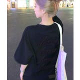 ぷっくりとしたロゴがPOPなデザイン Tシャツ ロゴエンボス加工 | Riff | 詳細画像8