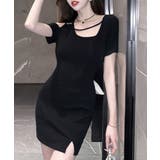 大きなバックリボンがアクセントに 後リボンワンピース ウエスト見せ | Riff | 詳細画像3 