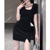 大きなバックリボンがアクセントに 後リボンワンピース ウエスト見せ | Riff | 詳細画像4 