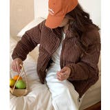 ブラウン | コーデュロイ中綿ブルゾン ダウン ファイバー | Riff