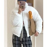 ホワイト | コーデュロイ中綿ブルゾン ダウン ファイバー | Riff