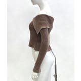 オフショルダー前ZIPトップス ニット オフショル | Riff | 詳細画像26 