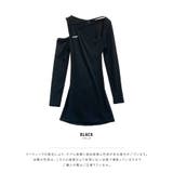 BACKリボン付きミニワンピース ウエスト見せ ミニワンピース | Riff | 詳細画像14