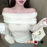 オフショルニット オフショルダー セーター | Riff | 詳細画像1 