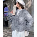 フェイクファーコート ミドル丈 ジャケット | Riff | 詳細画像6 