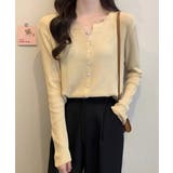 ラウンドネックリブカーディガン リブ編み ショート丈 | Riff | 詳細画像19 