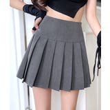 グレー | プリーツミニスカート インナーパンツ付き ショート丈スカート | Riff