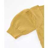 シャーリング半袖サマーニット ハートネック パフスリーブ | Riff | 詳細画像42