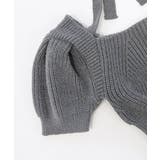 後ろリボントップス スクエアネック半袖ニット サマーニット | Riff | 詳細画像25 