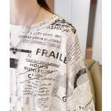 英字Tシャツ 英字ロゴ ニュースペーパー | Riff | 詳細画像10 