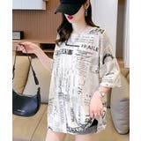 英字Tシャツ 英字ロゴ ニュースペーパー | Riff | 詳細画像5 
