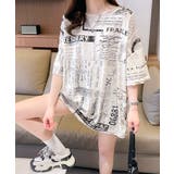 英字Tシャツ 英字ロゴ ニュースペーパー | Riff | 詳細画像6 