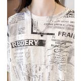 英字Tシャツ 英字ロゴ ニュースペーパー | Riff | 詳細画像9 