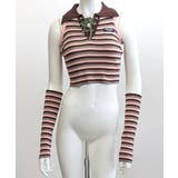 アームウォーマー付き トップス ボーダー | Riff | 詳細画像18 