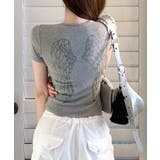 ロゴラインストーン Tシャツ ロゴプリント | Riff | 詳細画像18 